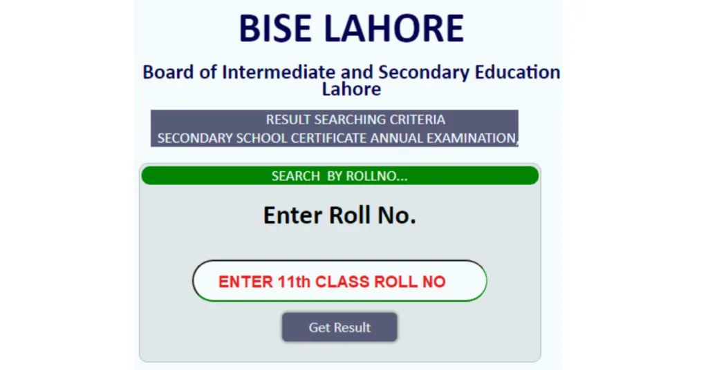 Bise Lahore 11th Class Result 2023